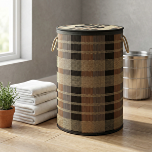 Karışık Renkli Bambu Sepet L 40*52