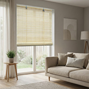 Opp Ahşap Stor Perde 120x180 Bej