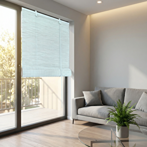 Ahşap Stor Perde Beyaz 60x180 cm