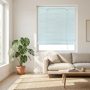 Ahşap Stor Perde Beyaz 80x180 cm