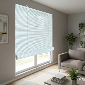 Ahşap Stor Perde Beyaz 150x180 cm