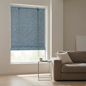 Ahşap Stor Perde Gri 80x180 cm