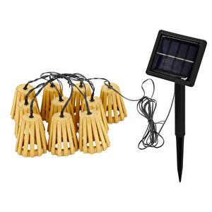 Solar Bambu İp Led Işığı