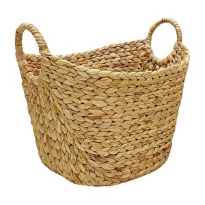 Su Sumbülü Oval Dekoratif Sepet  42x36x36 cm