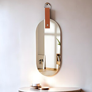 Oval Derili Ayna 30x15 cm
