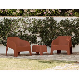 Petra Armchair Art. 185 Terracotta Tekli Sandalye