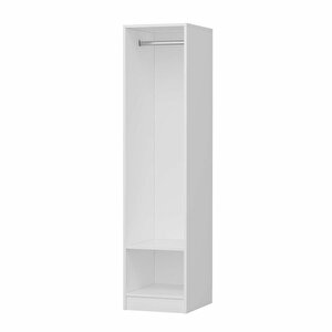 Minar Kale 1 Kapaklı Dolap Beyaz - Beyaz 210cm