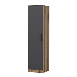 Minar Kale 1 Kapaklı Dolap Dore - Antrasit 210cm 210 cm