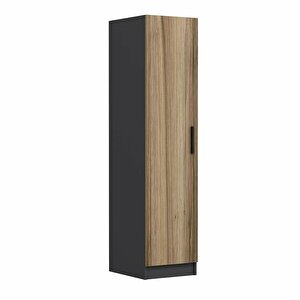 Minar Kale 1 Kapaklı Dolap Antrasit - Dore 190cm 190 cm