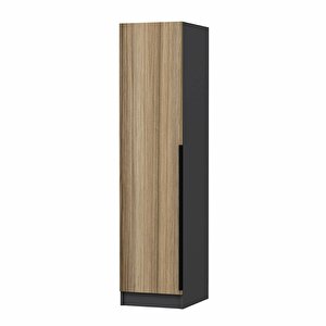Minar Kale 1 Kapaklı Dolap Antrasit - Dore Plus 190cm 190 cm