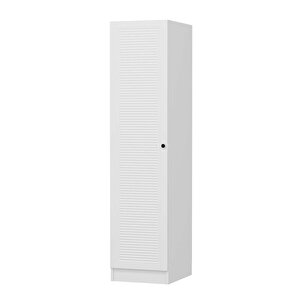 Minar Kale 1 Kapaklı Dolap Beyaz - Beyaz Panjur 190cm 190 cm