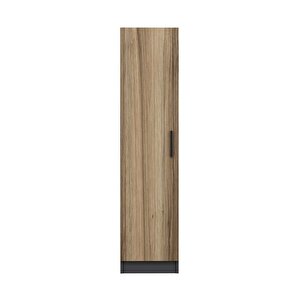 Minar Kale 1 Kapaklı Raflı Dolap Antrasit - Dore 210cm 210 cm