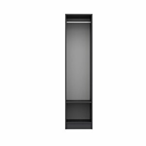 Minar Kale 1 Kapaklı Dolap Antrasit - Dore 210cm