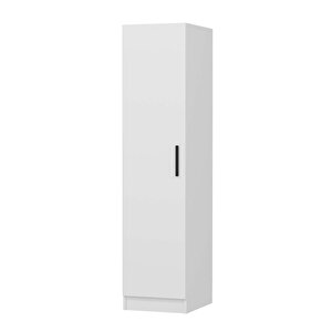 Minar Kale 1 Kapaklı Raflı Dolap Beyaz - Beyaz 210cm 210 cm