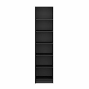 Minar Kale 1 Kapaklı Raflı Dolap Antrasit - Beyaz 190cm