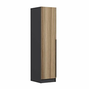 Minar Kale 1 Kapaklı Raflı Dolap Antrasit - Dore Plus 210cm 210 cm