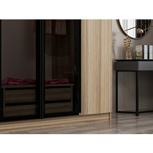 Kale Plus210 4 Kapaklı 2ç Dolap Dore Plus Dore Füme Cam