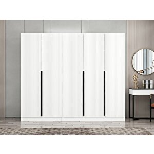 Kale Plus210 5 Mebran Kapaklı 2ç Dolap Beyaz Mebran