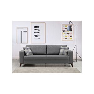 Kristal 3+3 Koltuk Takımı Koyu Gri