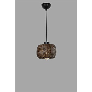Tıger Tekli Ceviz Rattan Sarkıt