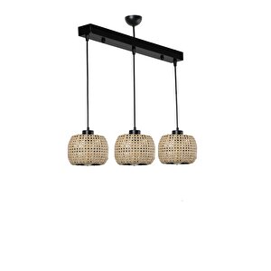 Tıger 3 Lü Sıralı Rattan Sarkıt