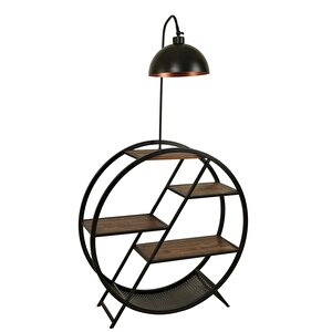 Plüton Ceviz Lambader Retro 3 Başlıklı