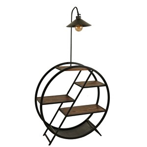 Plüton Ceviz Lambader Metal Başlıklı