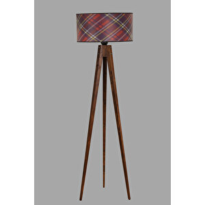 Tripod Ceviz Lambader Silindir 03 Abajurlu