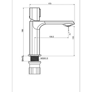 Sr1500s Sharp Lavabo Bataryası - Mat Siyah