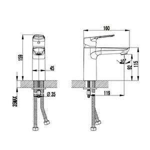 So1500 Solo Lavabo Armatürü