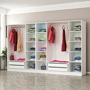 Kale 7 Kapaklı 4ç Dolap - Pera Ceviz 190cm