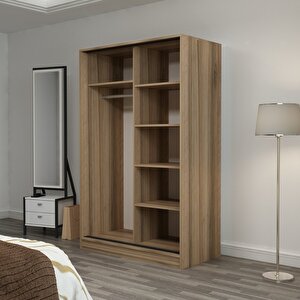 Minar Kale 2 Kapaklı Sürgülü Dolap 120 Cm - Dore/beyaz 210cm