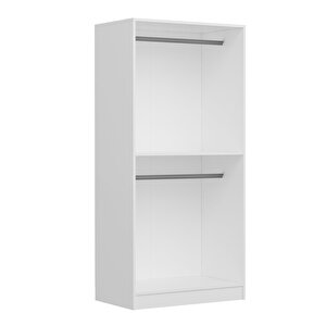 Minar Kale Country 2 Kapak Zincir Dolap -eskitme Beyaz 190cm