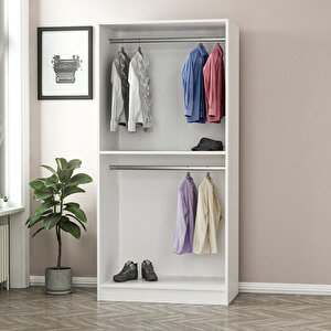 Kale 2 Kapaklı Aynalı Dolap - Pera Ceviz 190cm
