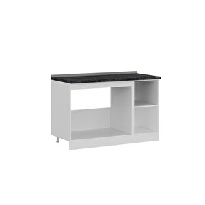 Minar 130 Cm Mutfak Dolabı Beyaz 130-b1-alt Modül