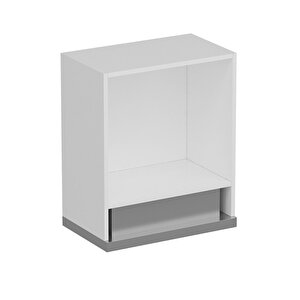 Minar Mutfak Üst Modül 1 Kapaklı 60cm Asp Dolap Beyaz  - B1
