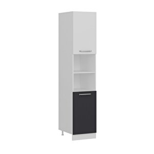 Minar 45 Cm Mutfak Boy Dolabı - Beyaz/antrasit D45-a2