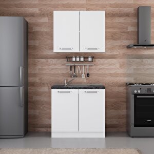 Minar 90 Cm Mutfak Dolabı Beyaz 90-b1