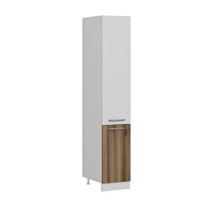 Minar 40 Cm Mutfak Boy Dolabı - Beyaz/dore D40-d1