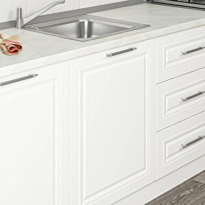 Mi̇nar 240 Cm Mebran C Mutfak Dolabi Beyaz 240-mcb2