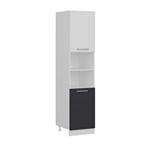 Minar 50 Cm Mutfak Boy Dolabı - Beyaz/antrasit D50-a2