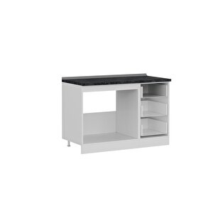 Minar 125 Cm Mutfak Dolabı Beyaz 125-b2-alt Modül