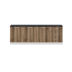 Minar 240 Cm Mutfak Dolabı Beyaz Dore 240-d3-alt Modül