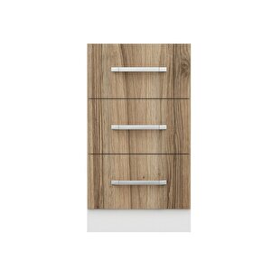 Minar Mutfak Alt Modül 3 Çekmeceli Nray 45cm Dolap Beyaz /dore - D1