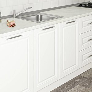 Mi̇nar 270 Cm Mebran C Mutfak Dolabi Beyaz 270-mcb1