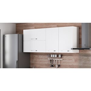 Minar 180 Cm Mutfak Dolabı Beyaz 180-b2-üst Modül 80 cm