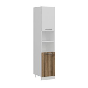 Minar 45 Cm Mutfak Boy Dolabı - Beyaz/dore D45-d2