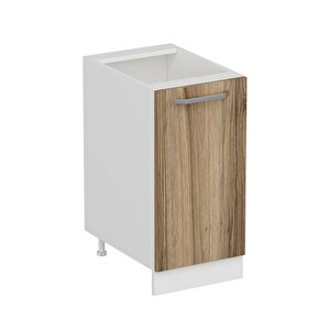 Minar Mutfak Alt Modül 1 Kapaklı 1 Raflı 40cm Dolap Beyaz /dore - D1