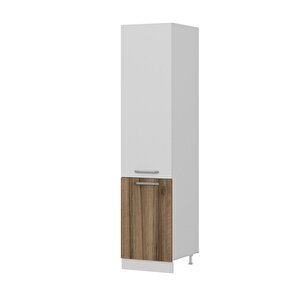 Minar 50 Cm Mutfak Boy Dolabı - Beyaz/dore D50-d1
