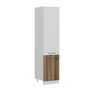 Minar 50 Cm Mutfak Boy Dolabı - Beyaz/dore D50-d1
